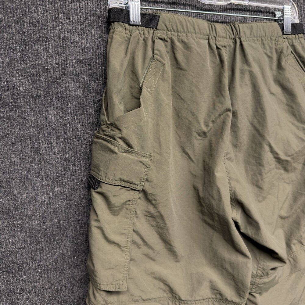 REI Sahara Womens 4 Convertible Cargo Pants Zip Off Hiking Shorts Nylon Green - Picture 13 of 16